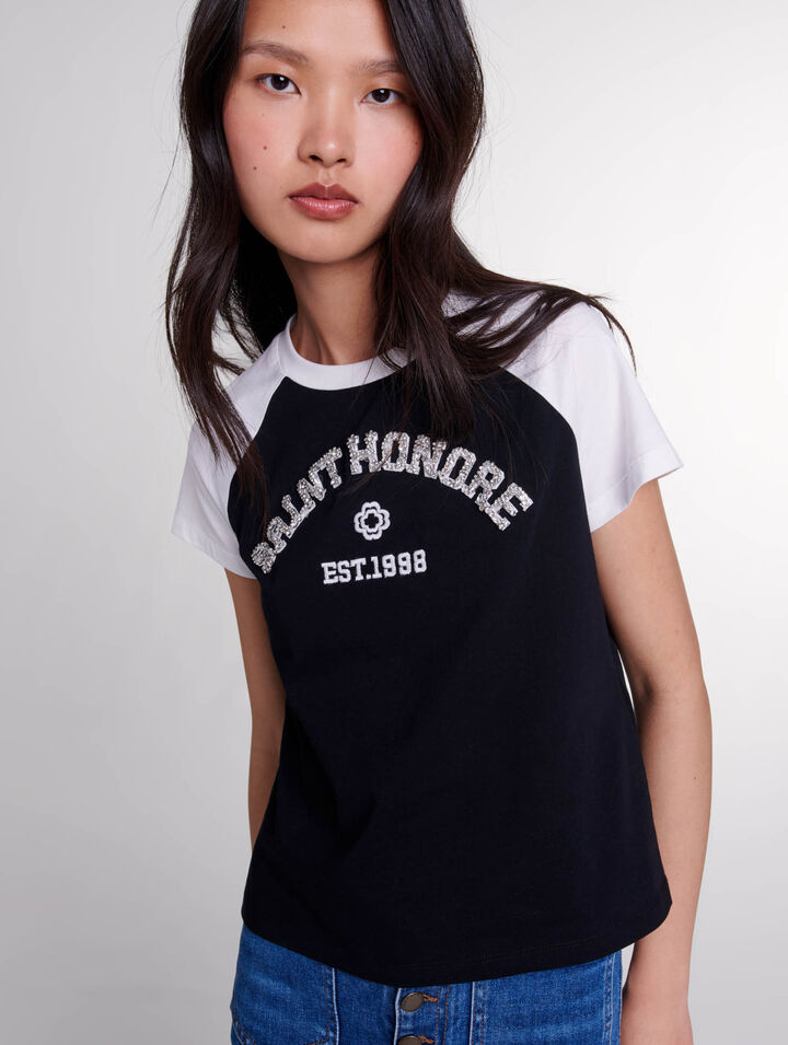 Tee-shirt Saint-Honoré à strass