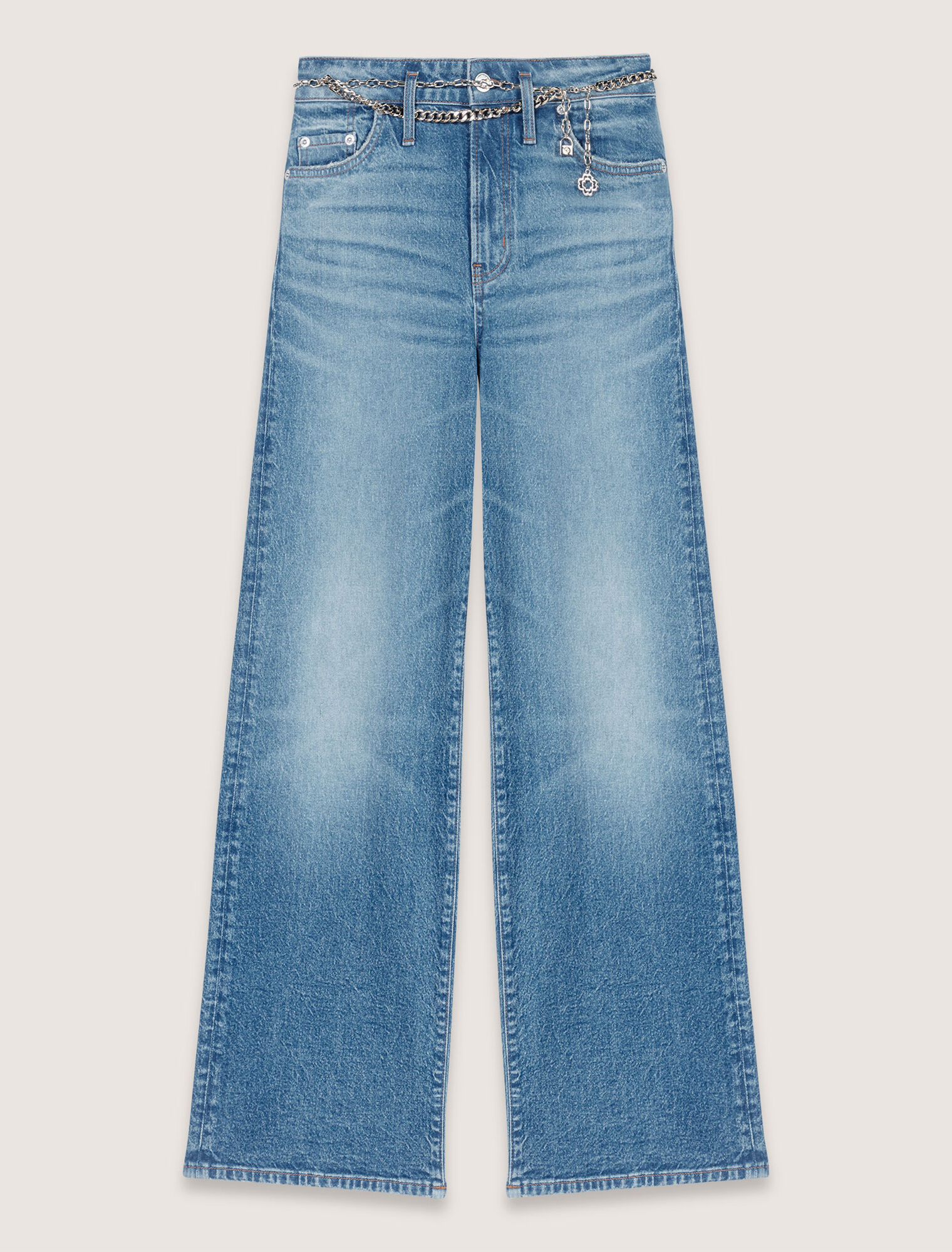 Jean à ceinture maillons