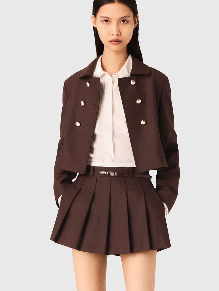 Veste courte à double boutonnage