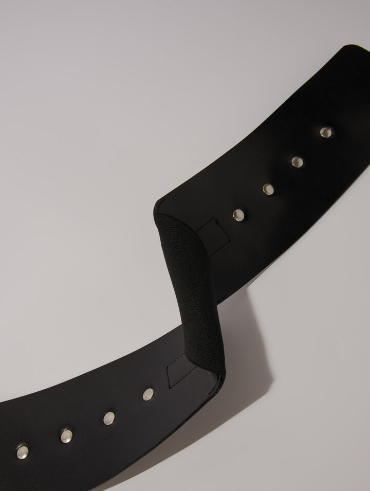 Ceinture corset en cuir