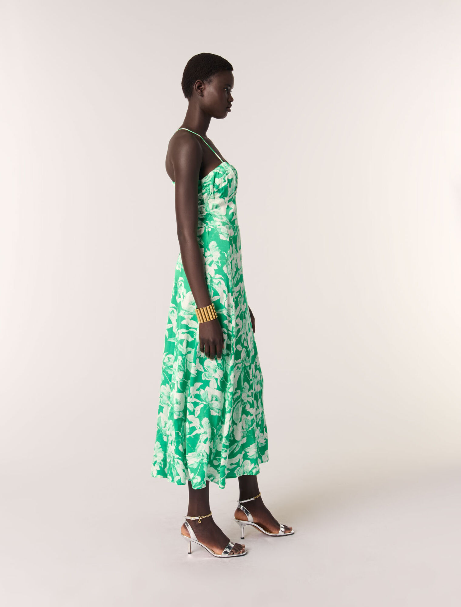 Robe longue imprimée
