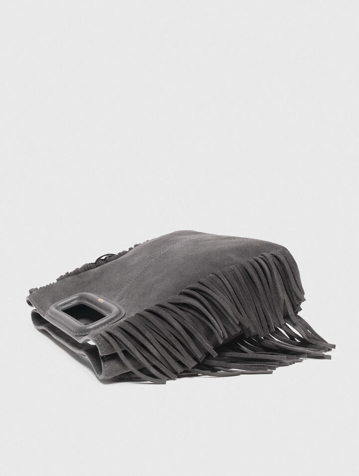 Sac M en cuir suède
