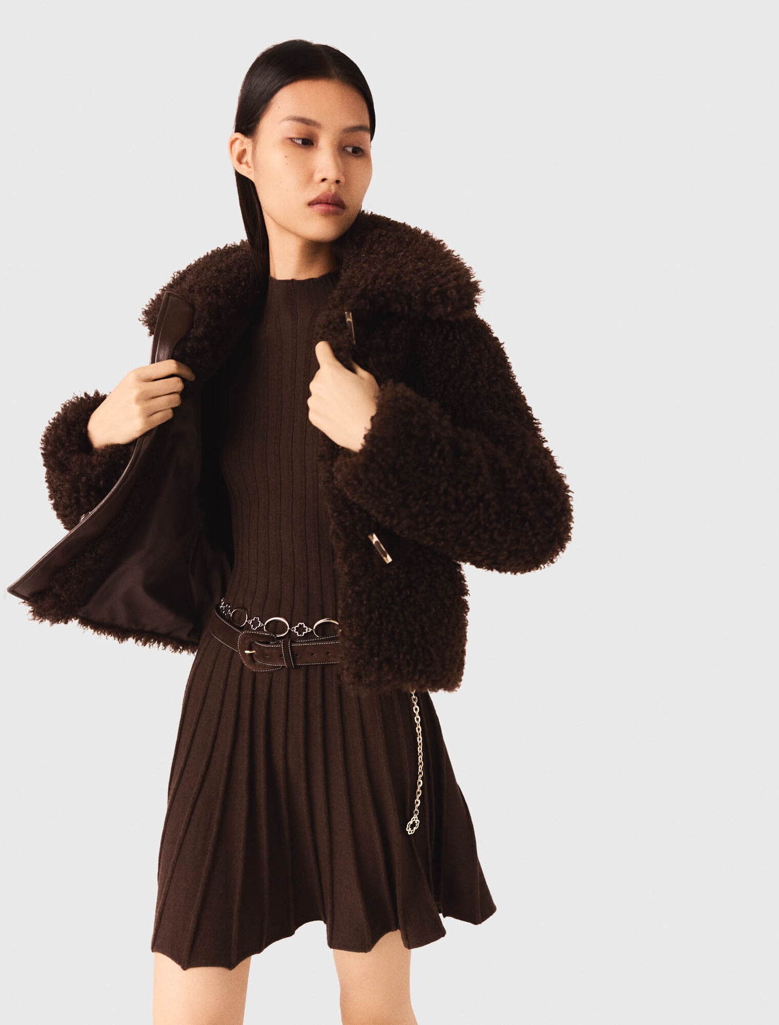 Manteau court à bouclette