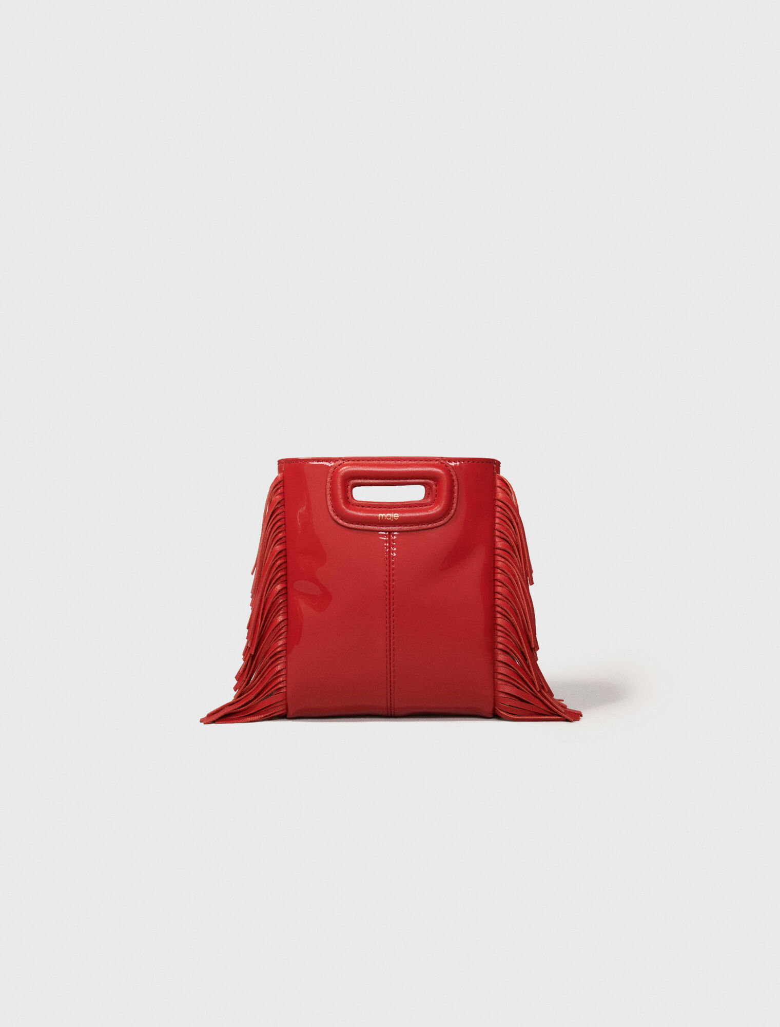 Sac M Mini en cuir verni
