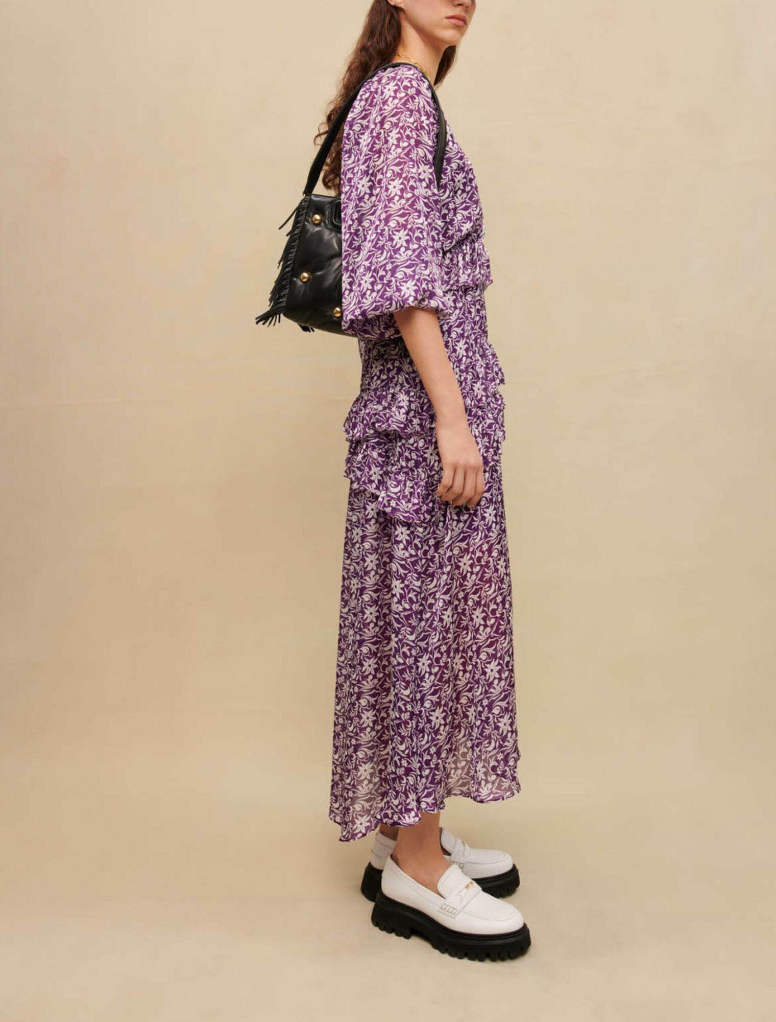 Robe longue imprimé fleuri