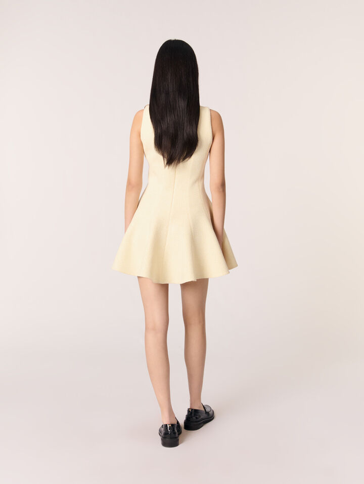 Robe courte en tweed