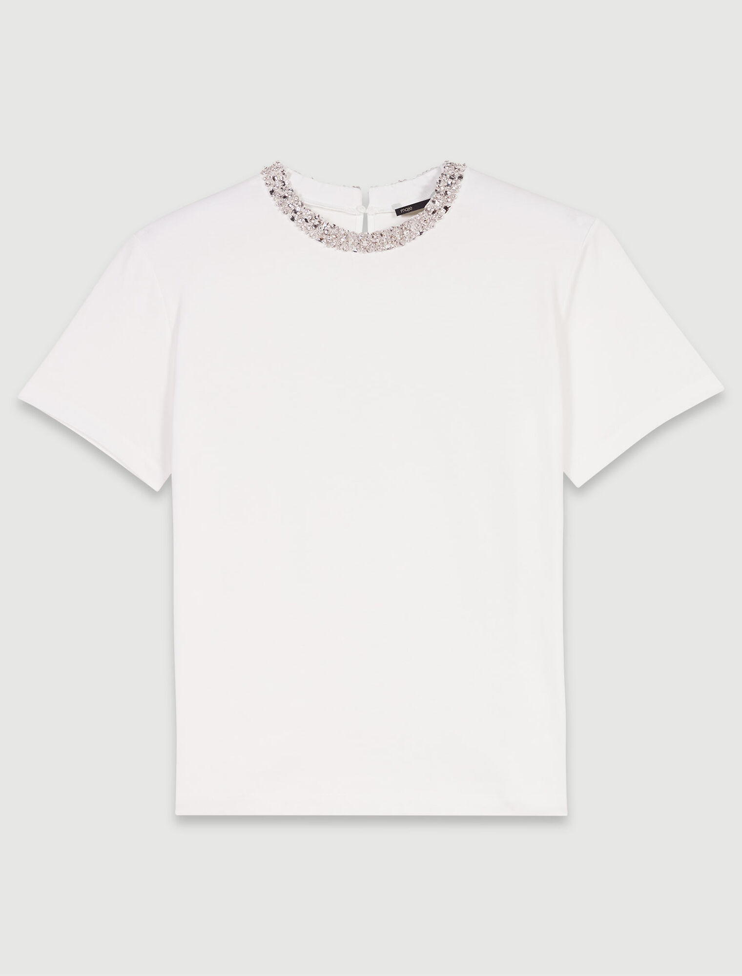 Tee-shirt à col bijoux