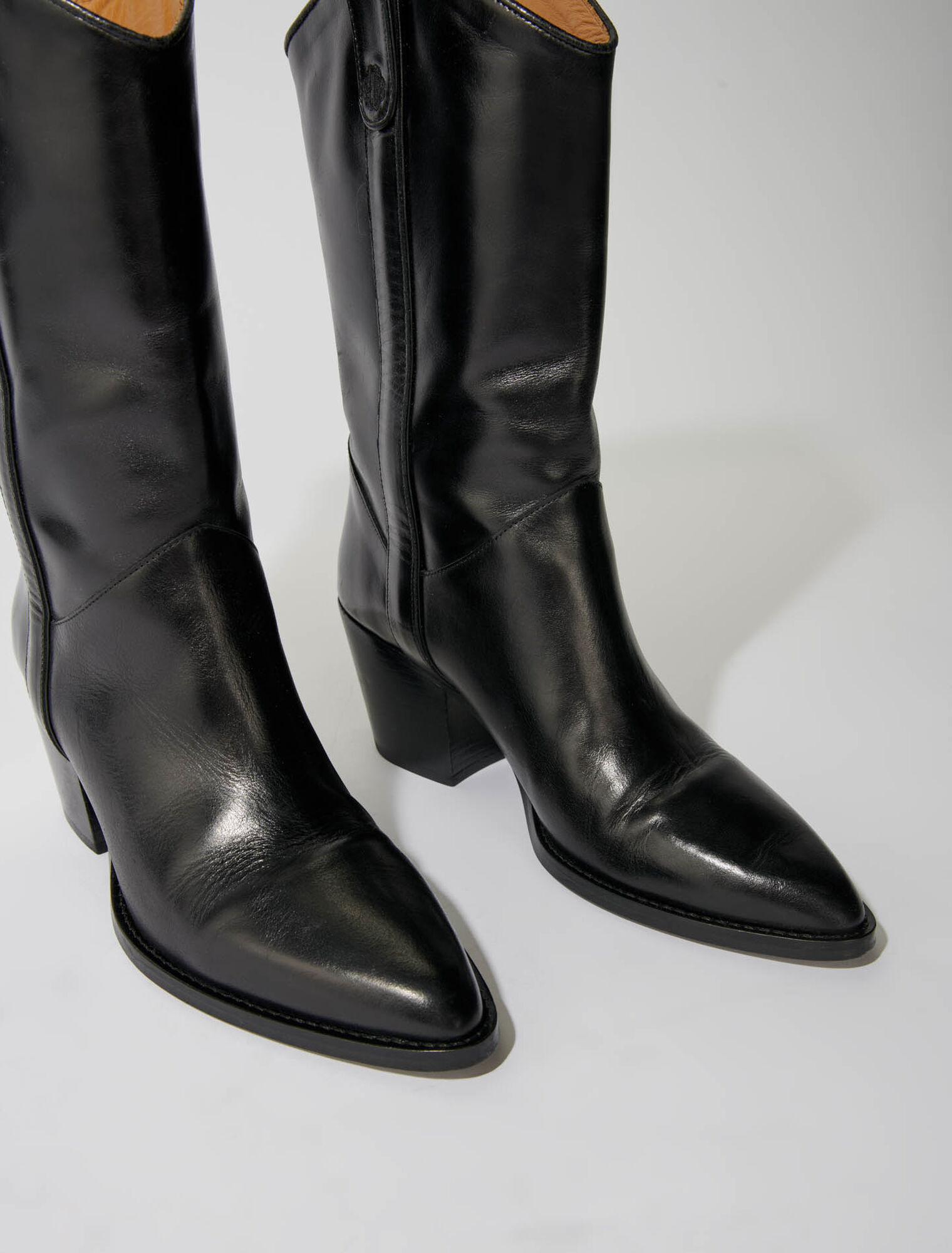 Bottes western en cuir