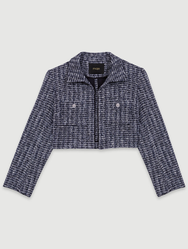 Robe 2-en-1 en tweed