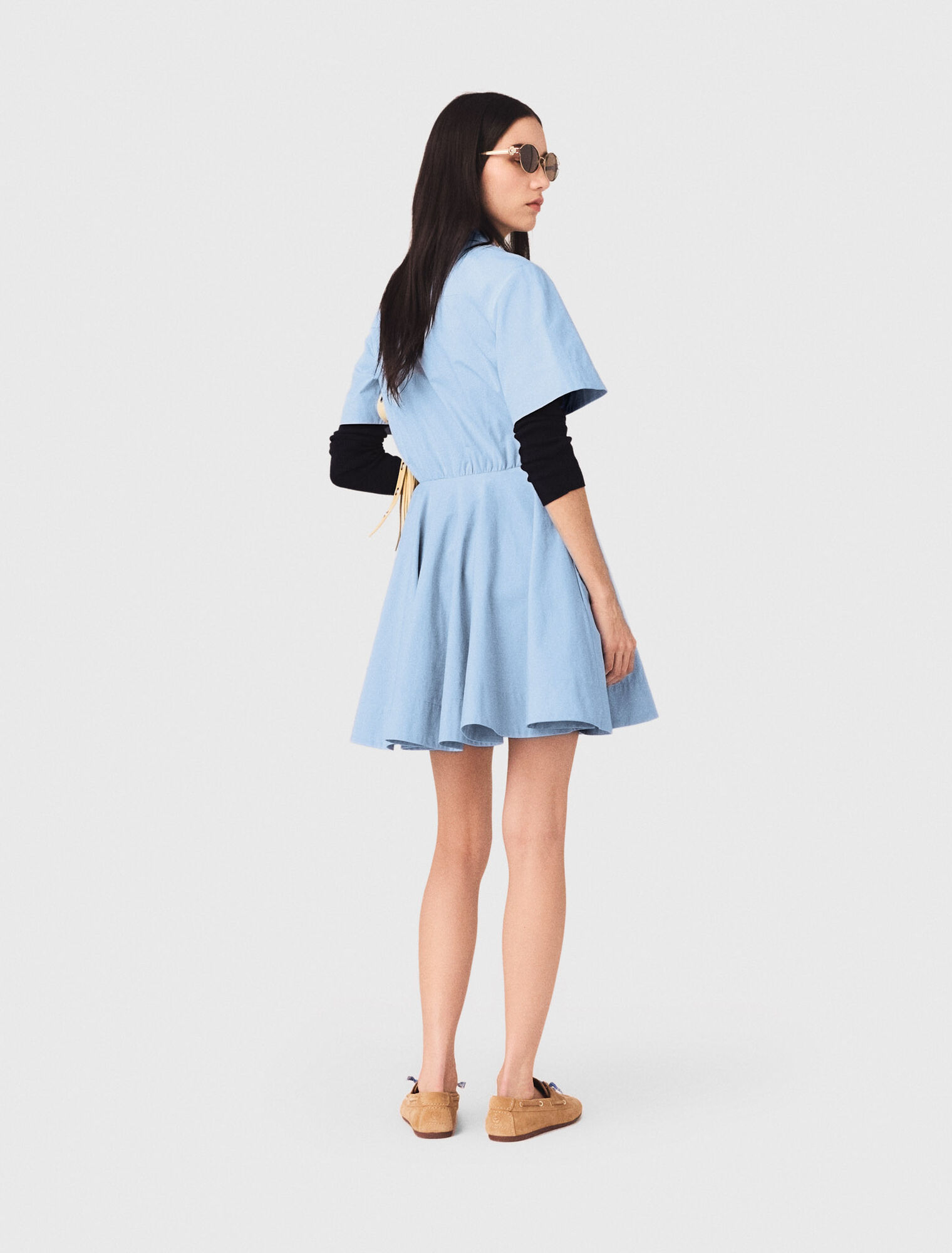 Robe chemise &eacute;vas&eacute;e