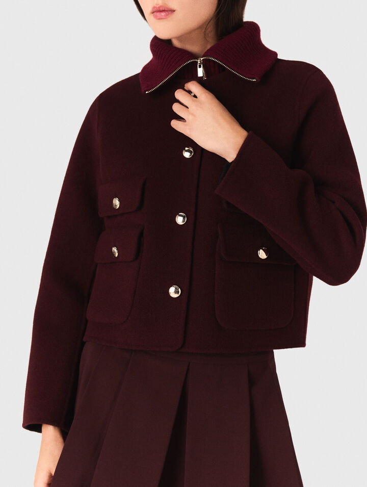 Veste courte double face reversible