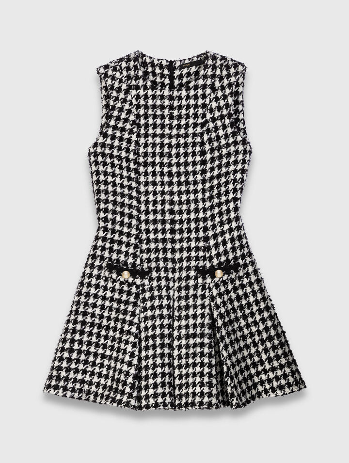 Robe en tweed évasée