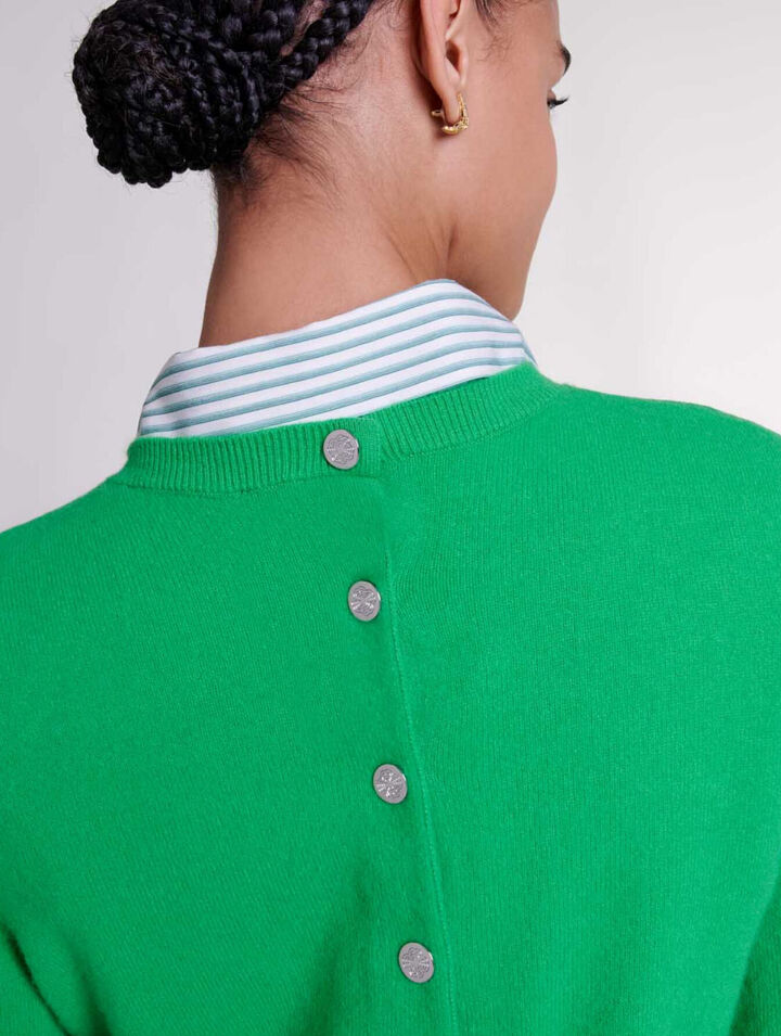 Cardigan en cachemire et laine