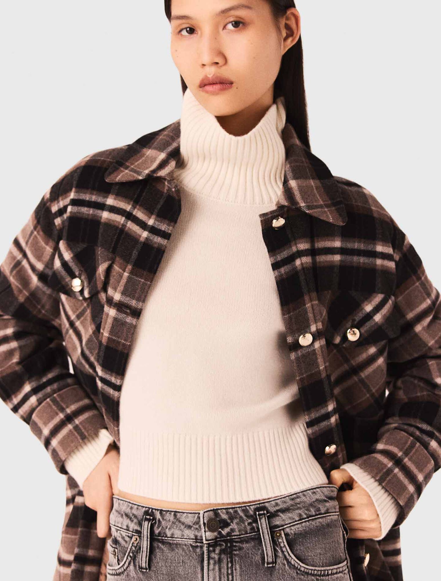 Manteau à carreaux