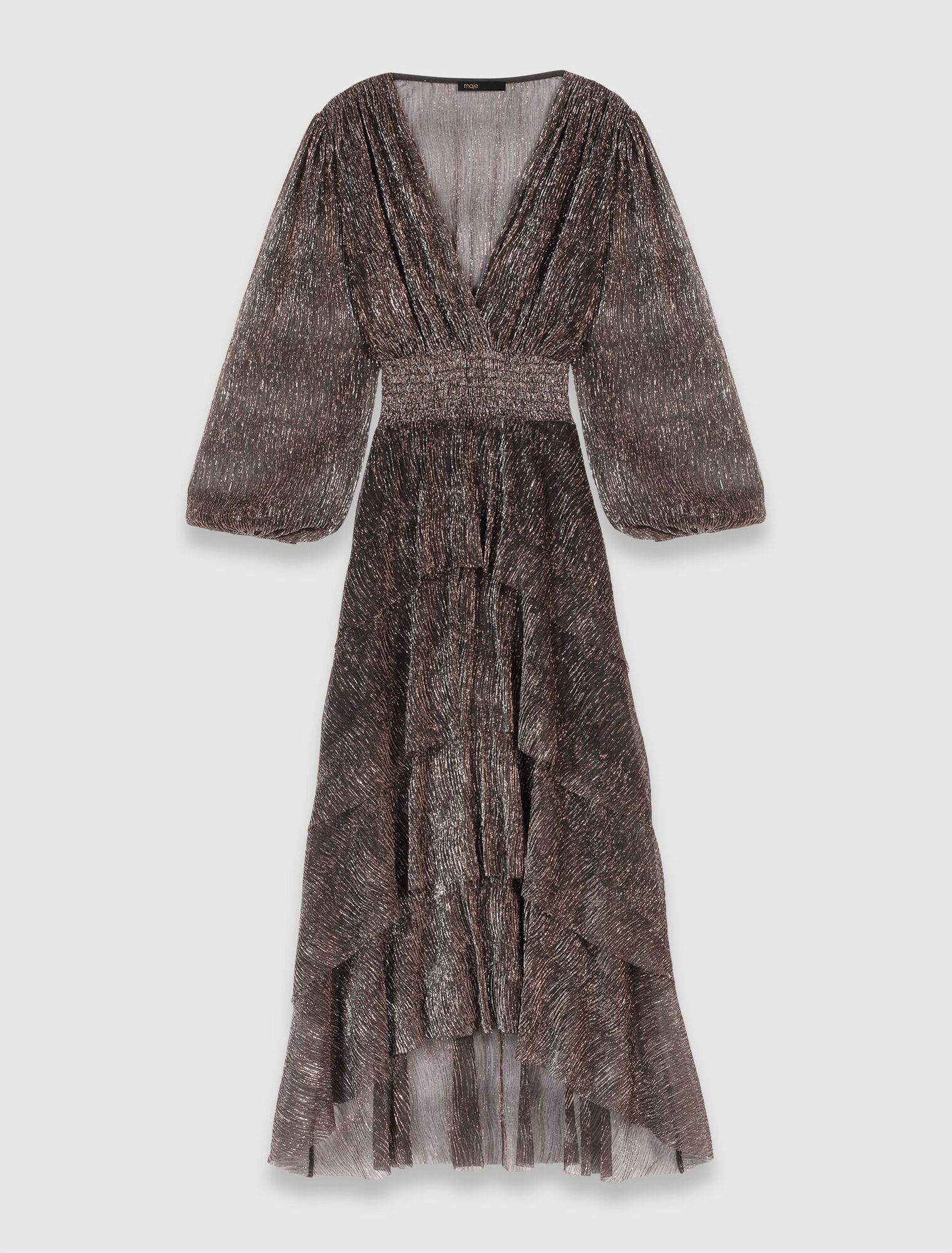 Robe longue à volants