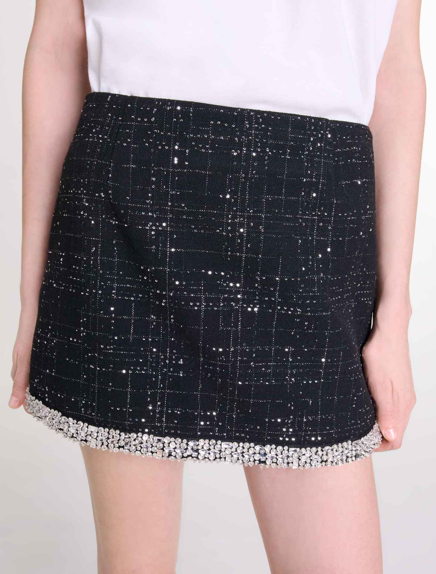 Jupe short à sequins