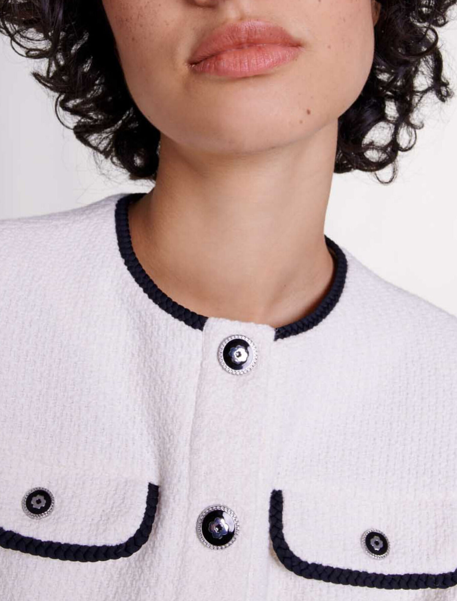 Blouson ajusté en tweed