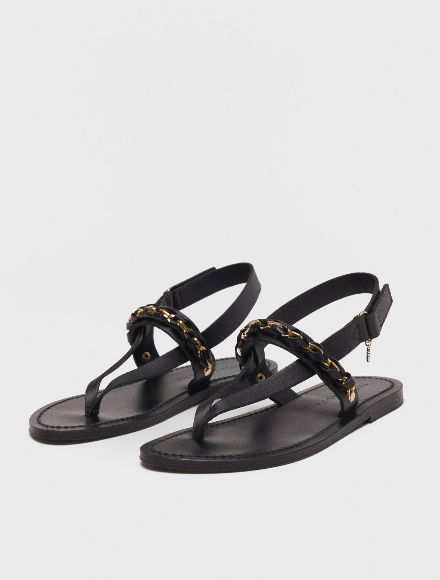 Sandales plates en cuir K.Jacques