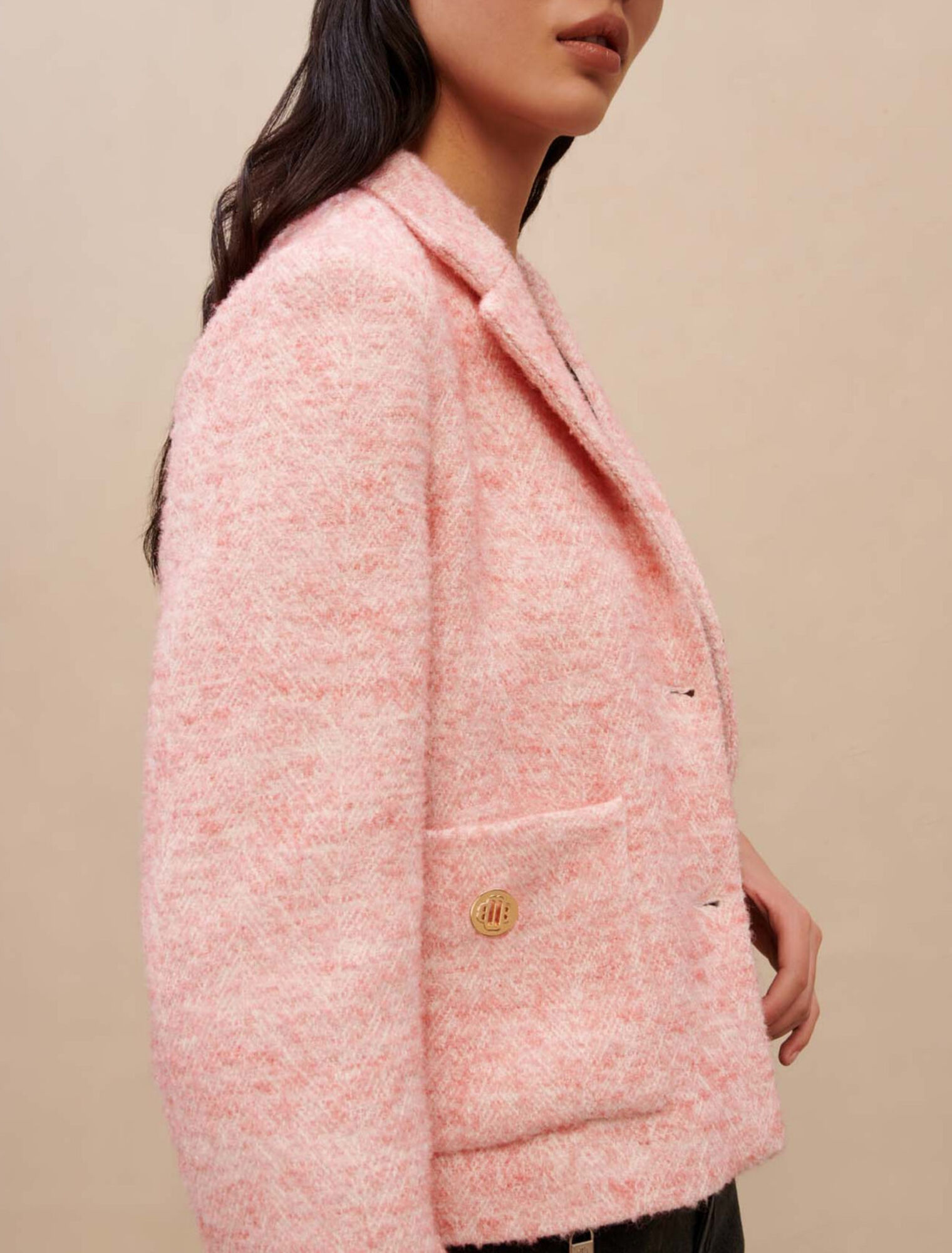 Veste de tailleur rose