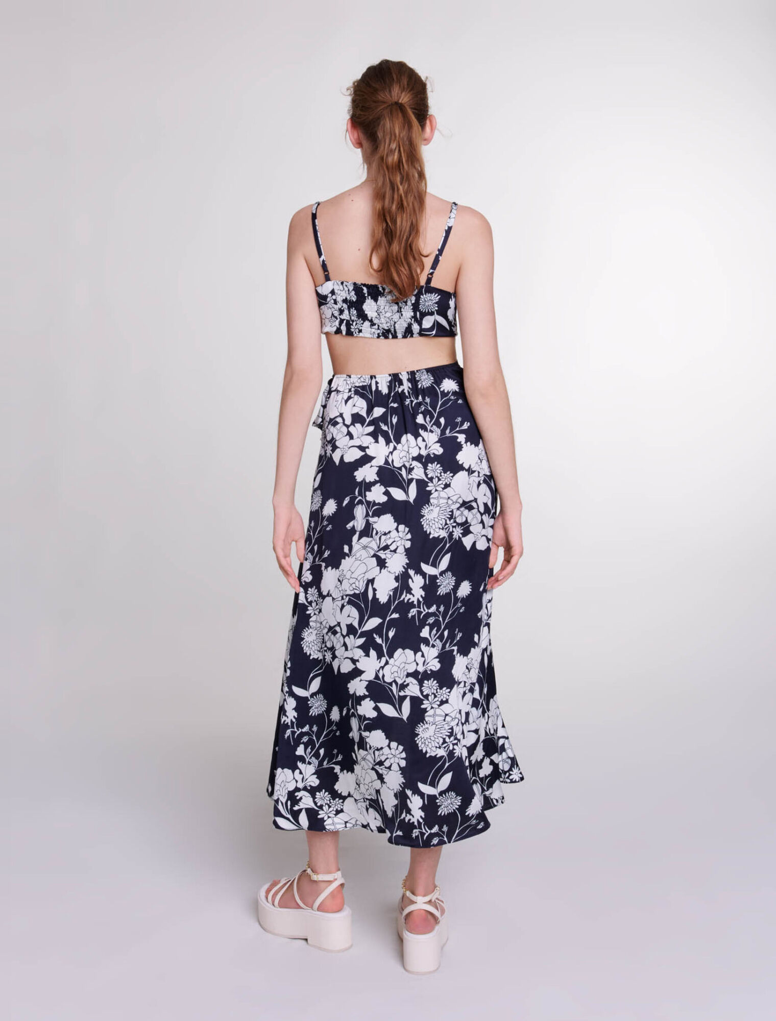 Robe longue ajourée