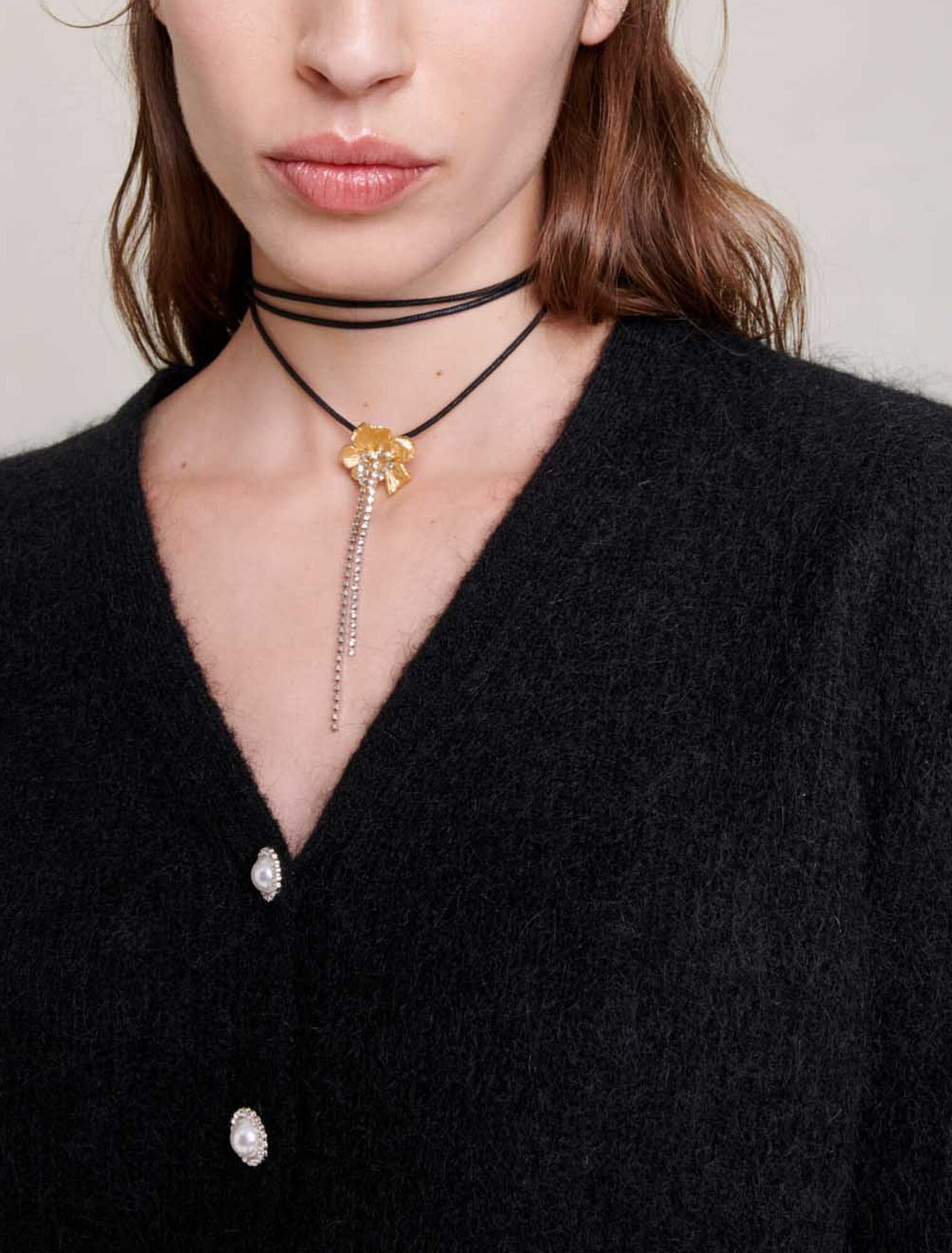 Cardigan en laine et mohair