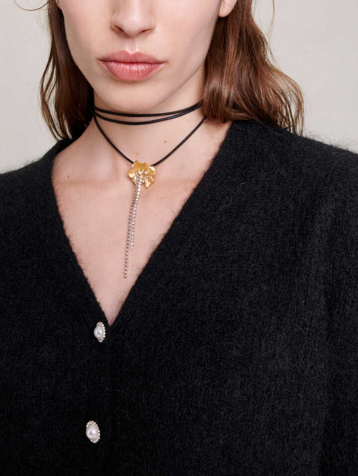 Cardigan en laine et mohair