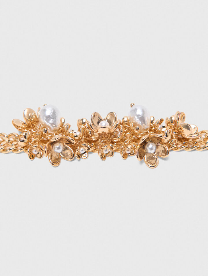 Bracelet asym&eacute;trique &agrave; large chaine