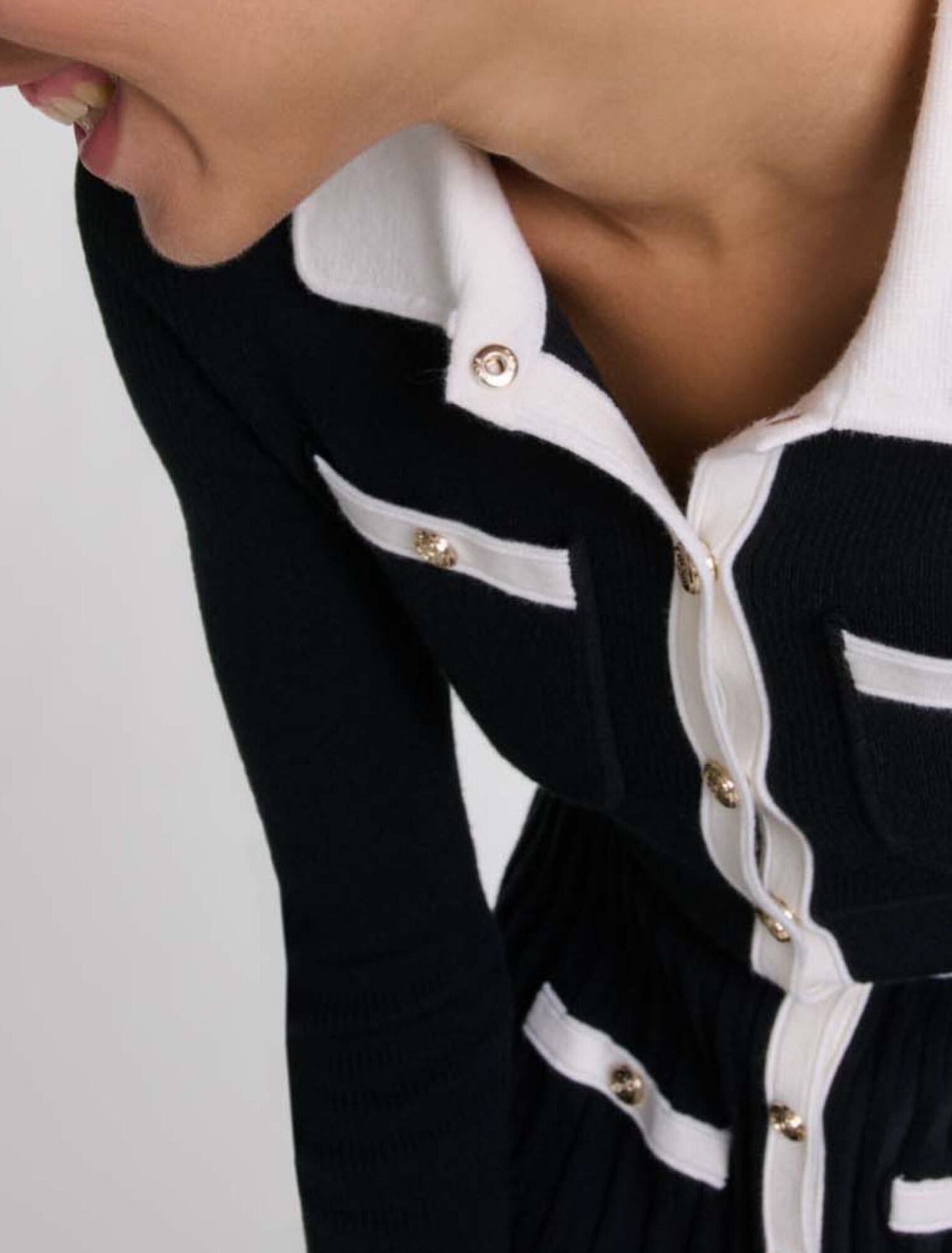 Robe courte en maille