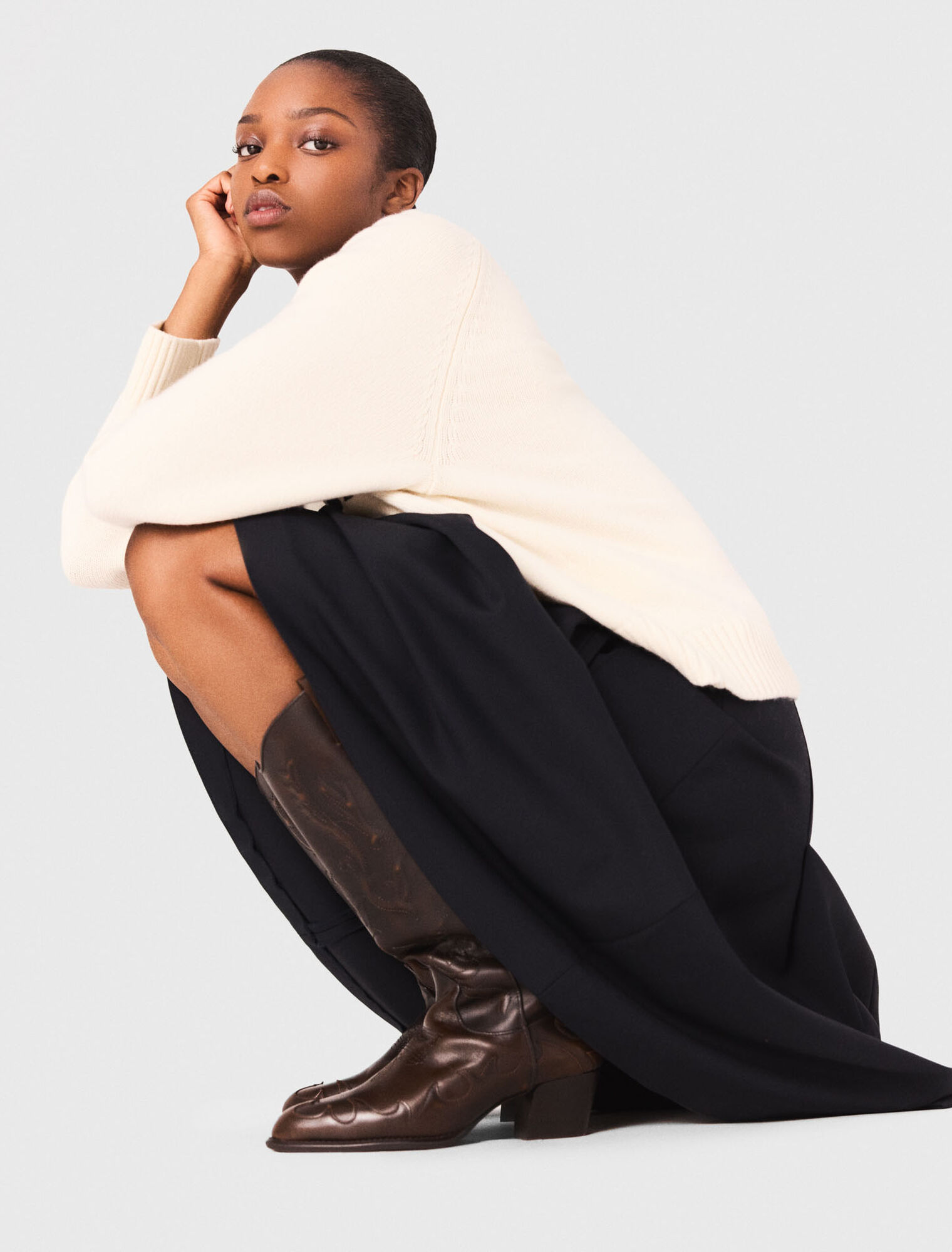Bottes santiags en cuir