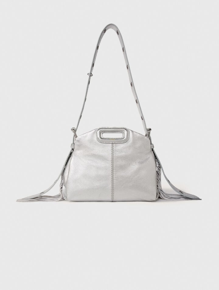 Sac Miss M Mini en cuir métal