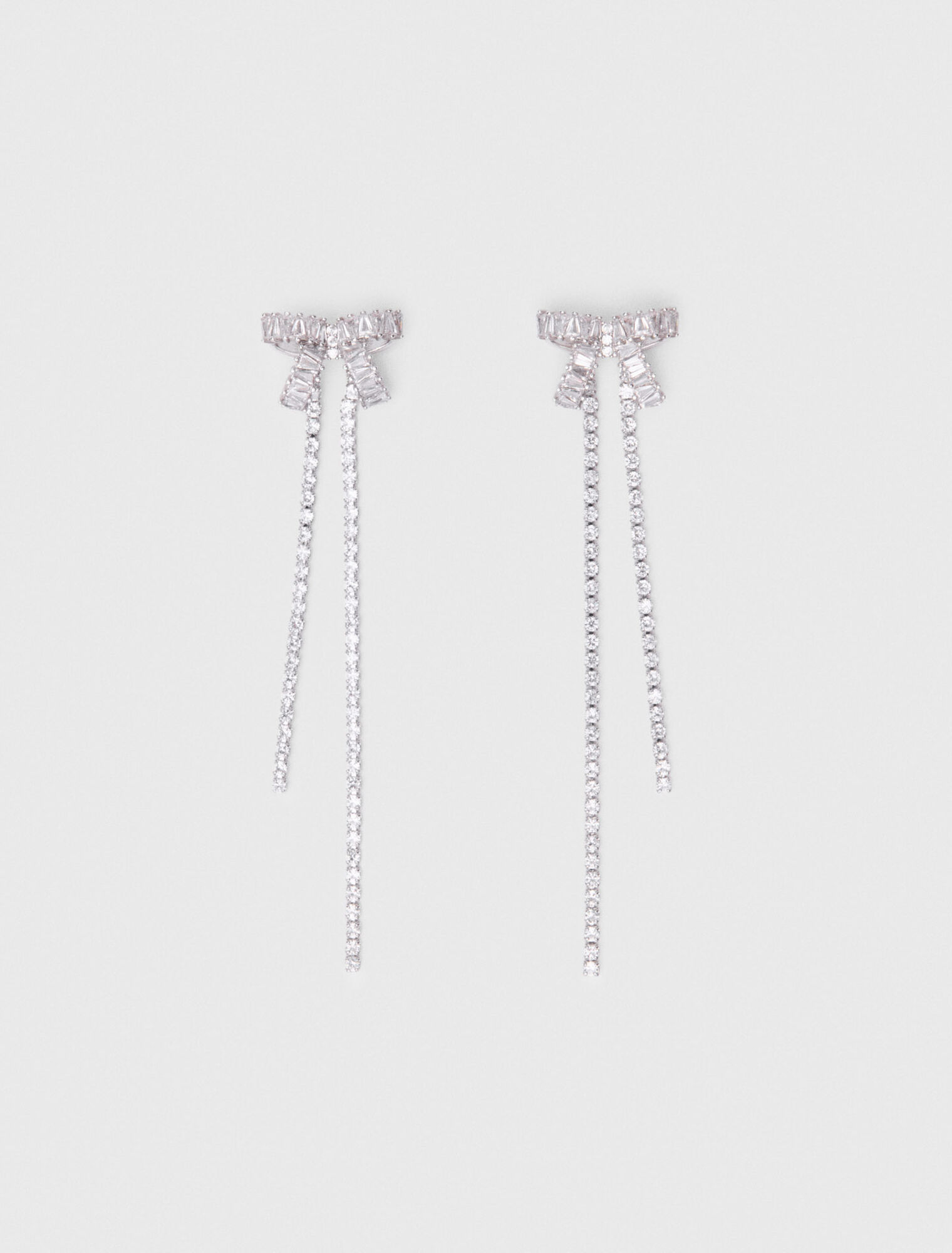 Boucles d'oreilles nœud à strass