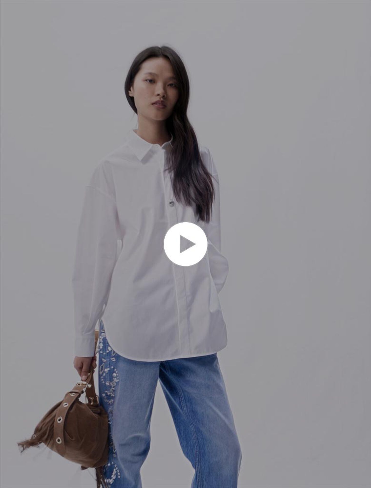 Chemise oversize en popeline