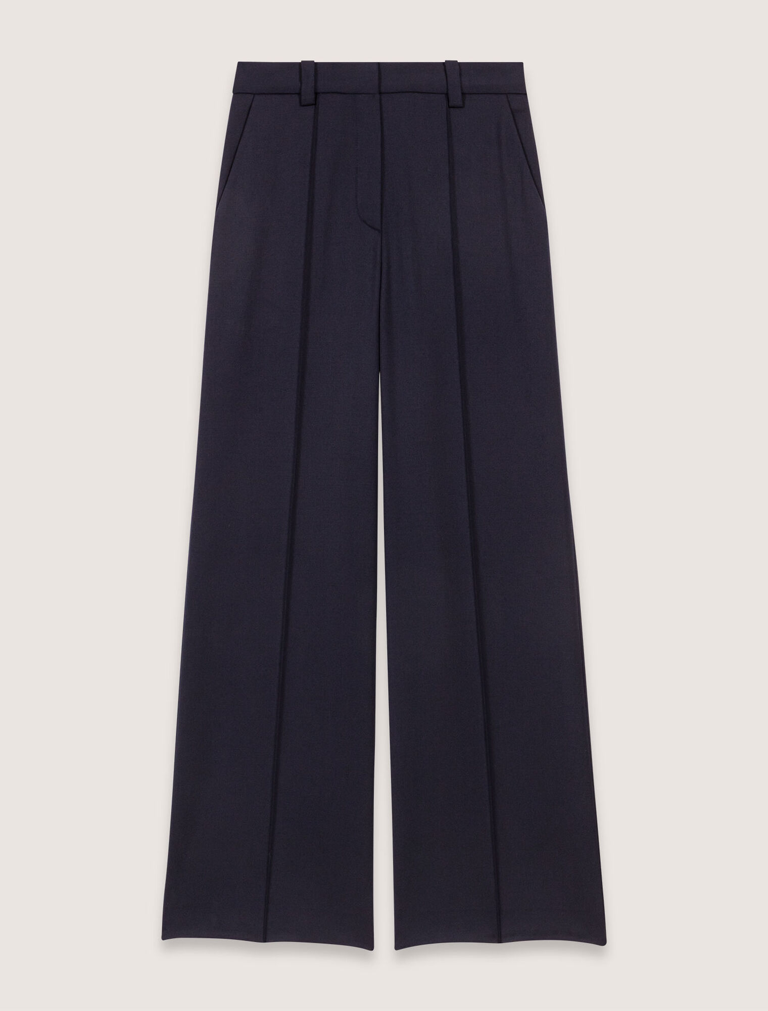 Pantalon de tailleur avec pli
