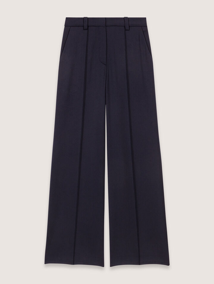 Pantalon de tailleur avec pli