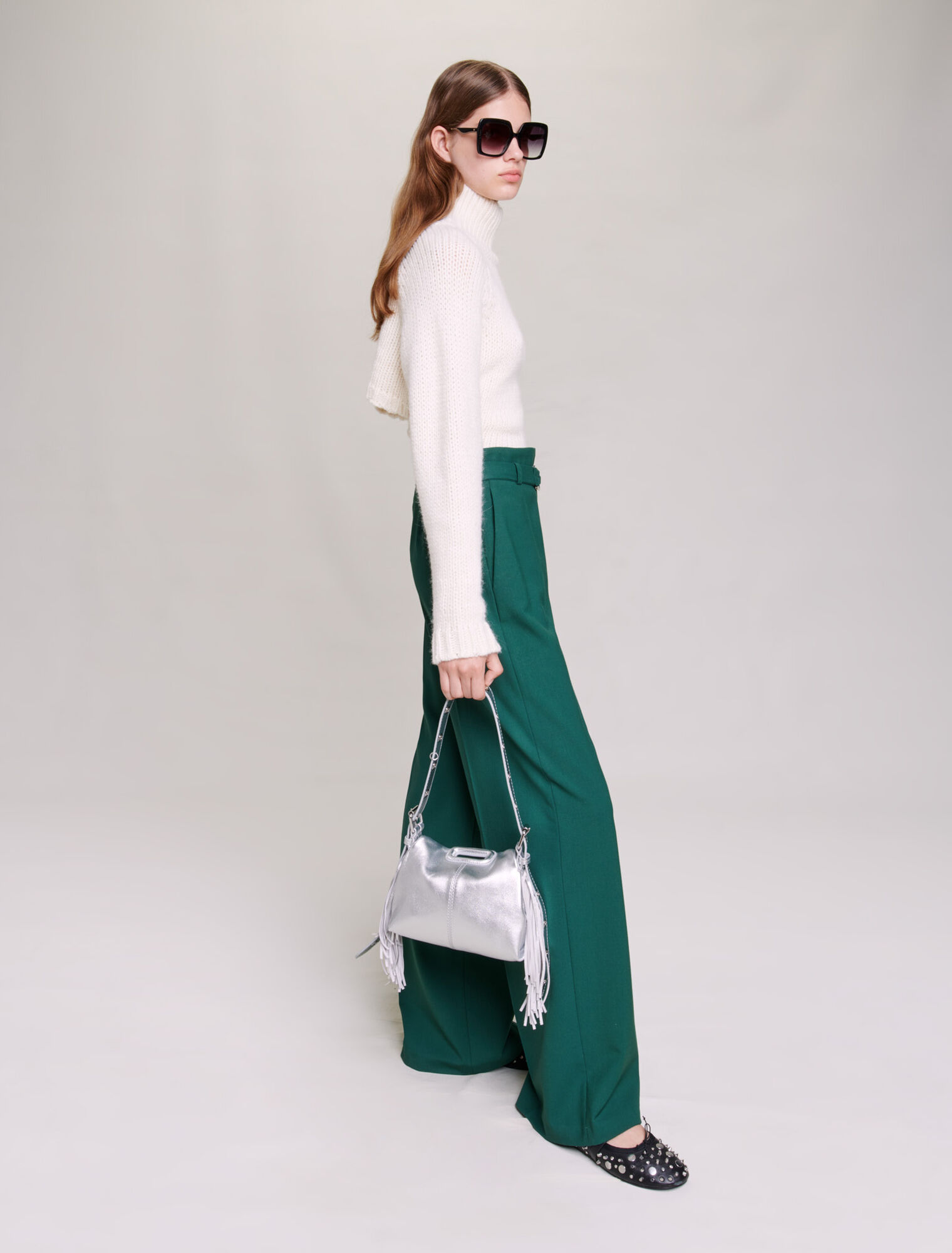 Pantalon de tailleur large