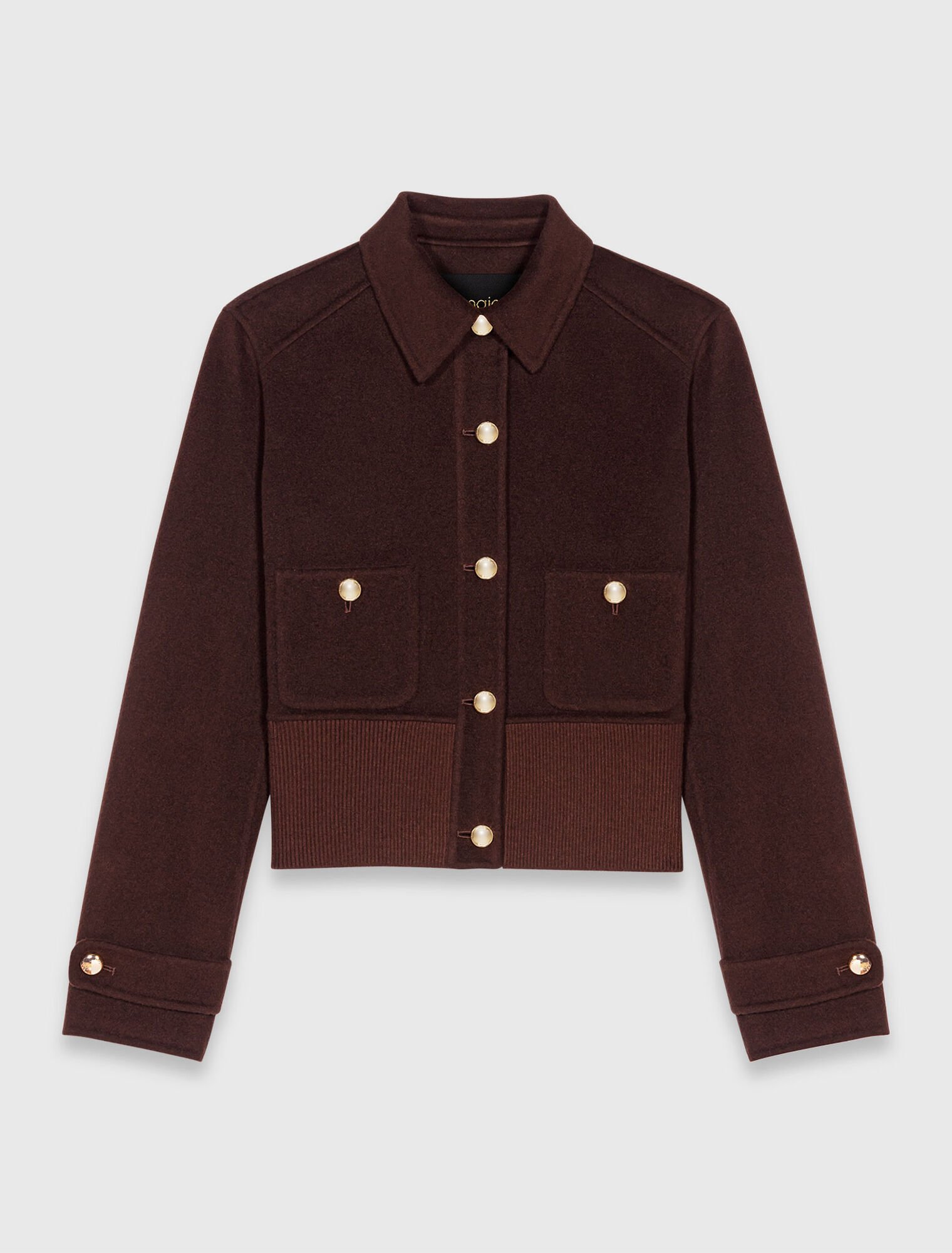 Manteau court double face