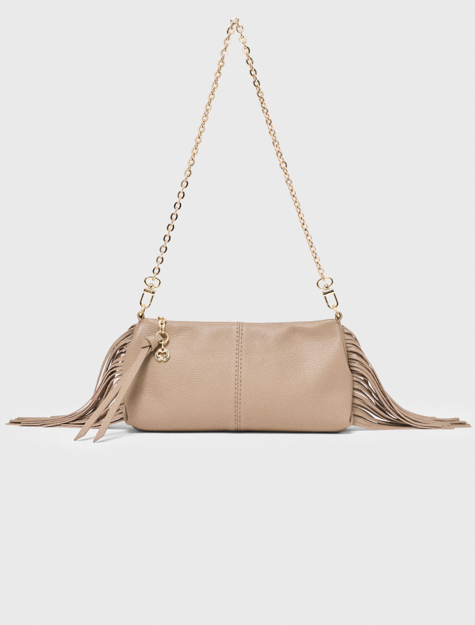 Pochette Miss M pouch cuir grain&eacute;