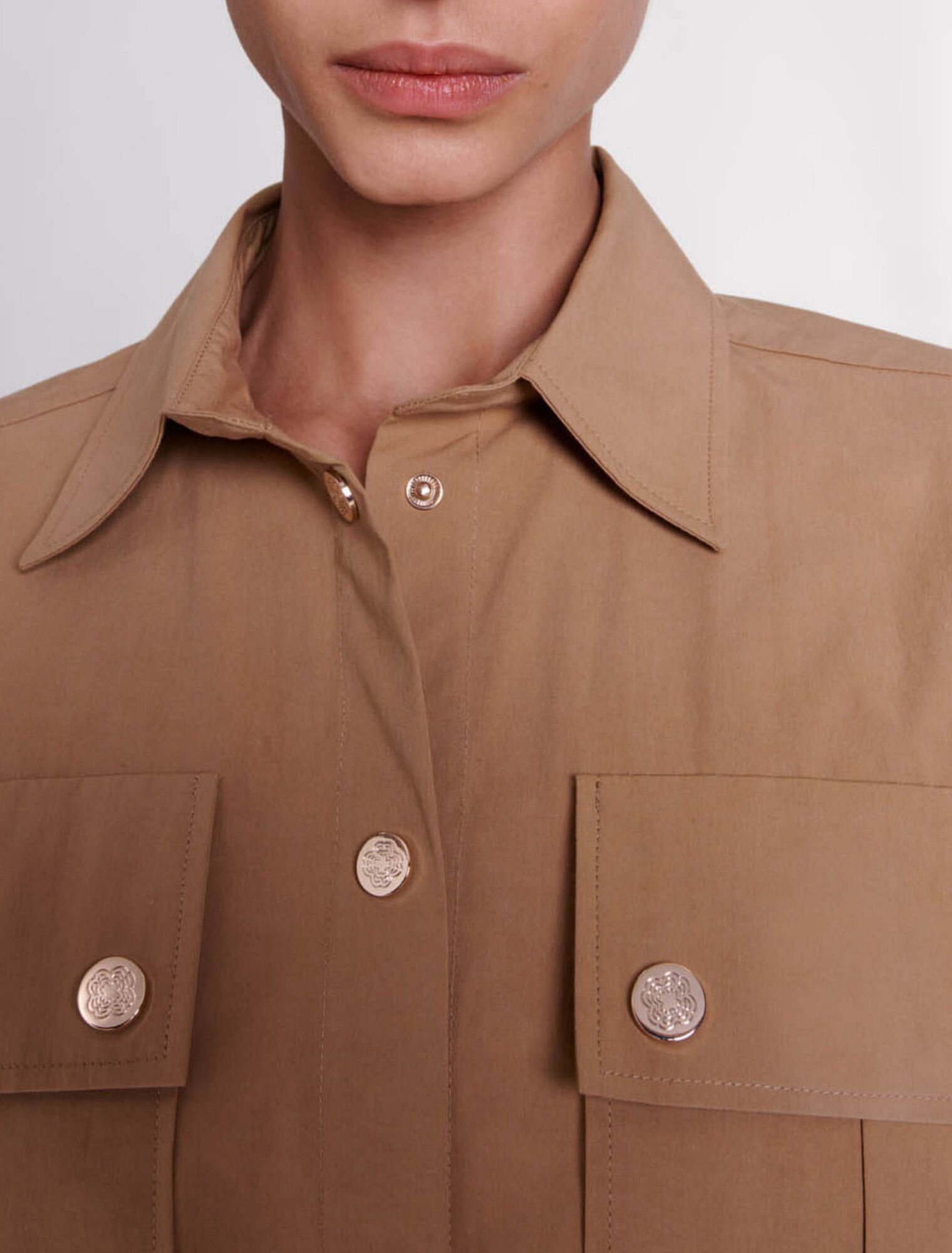 Chemise longue ceinturée