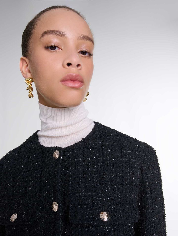 Veste en tweed sequins
