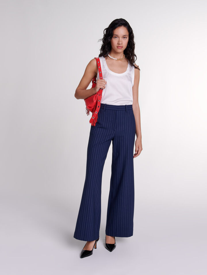 Pantalon à rayures 