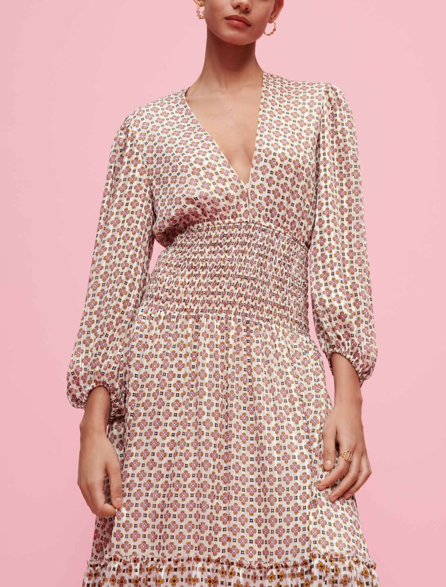 Robe en mousseline imprimée