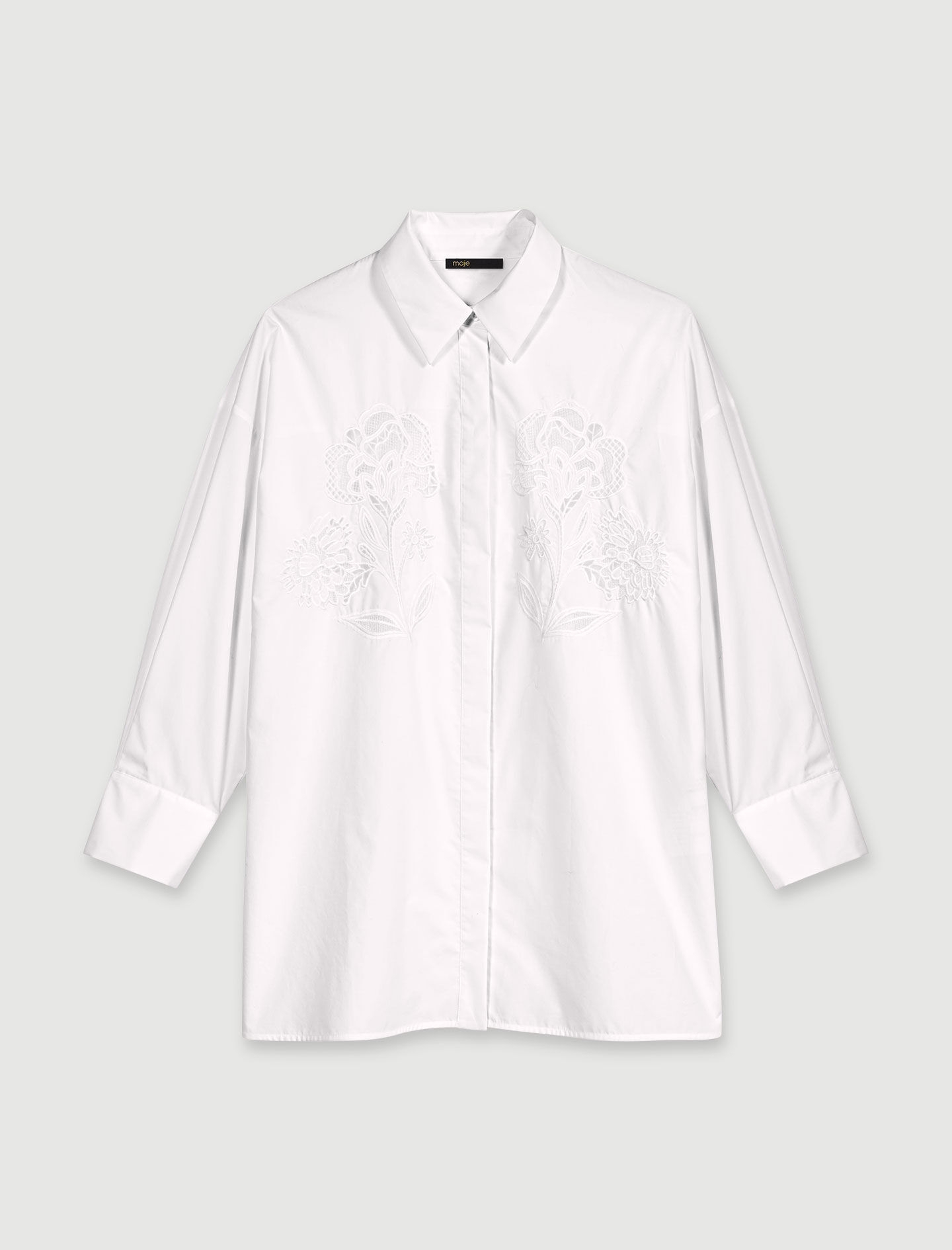Maje chemise blanche top