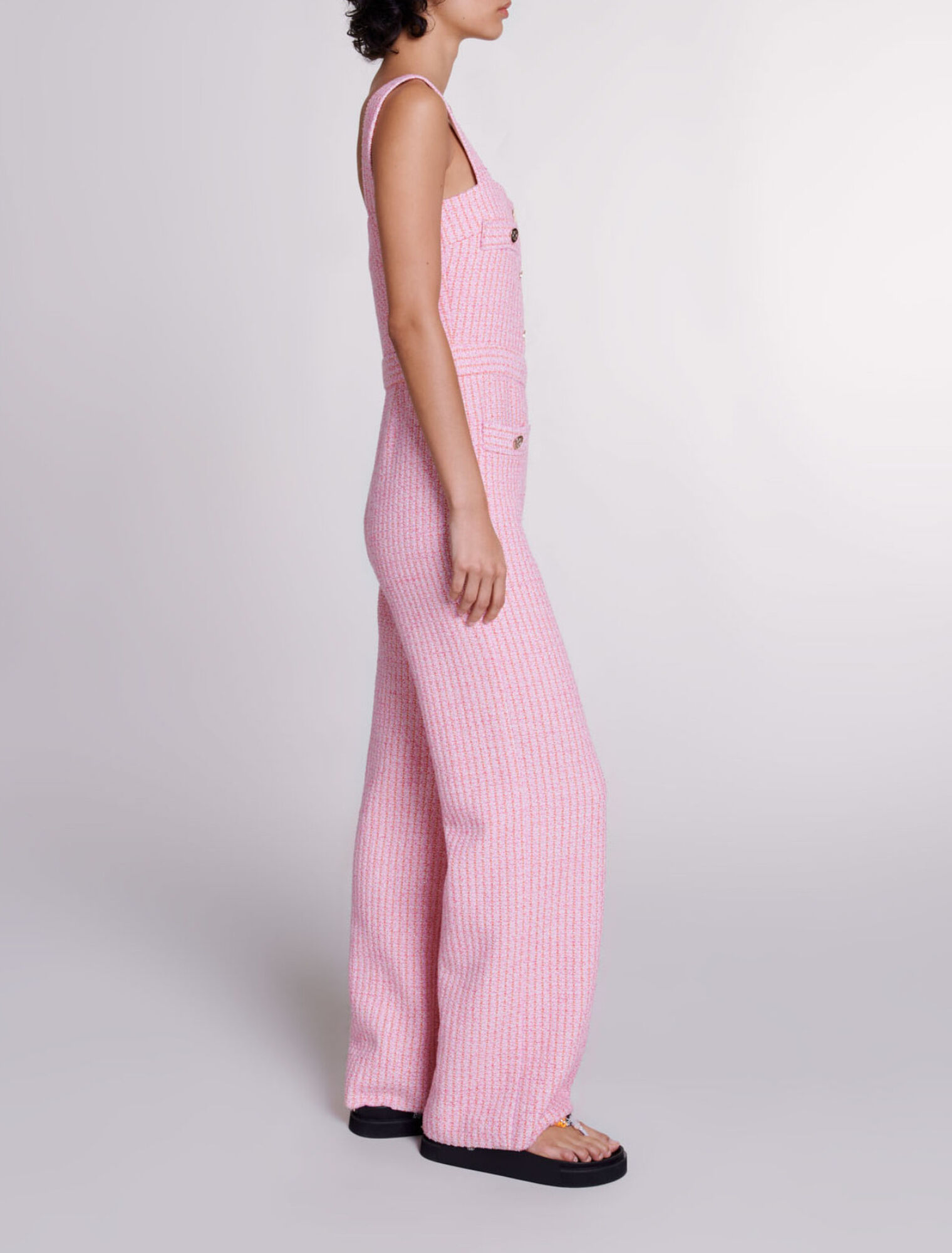 Salopette en tweed
