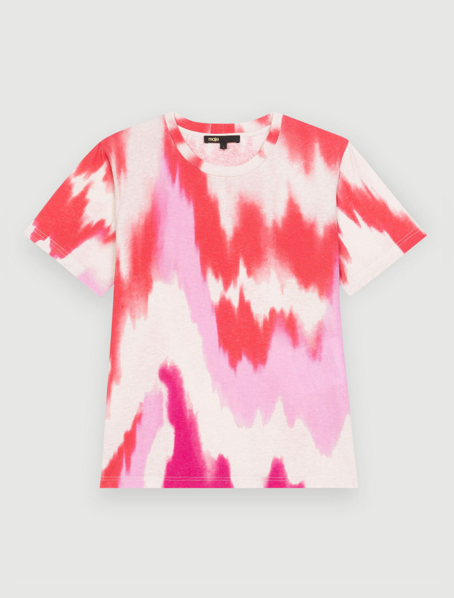 Tee shirt Tie and Dye fuchsia
