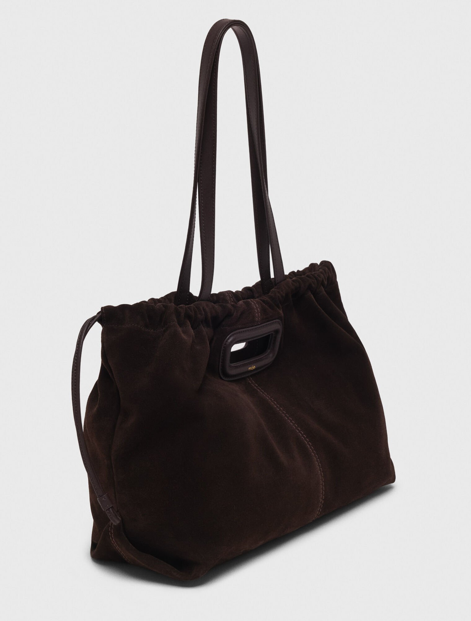 Sac M tote en cuir suède