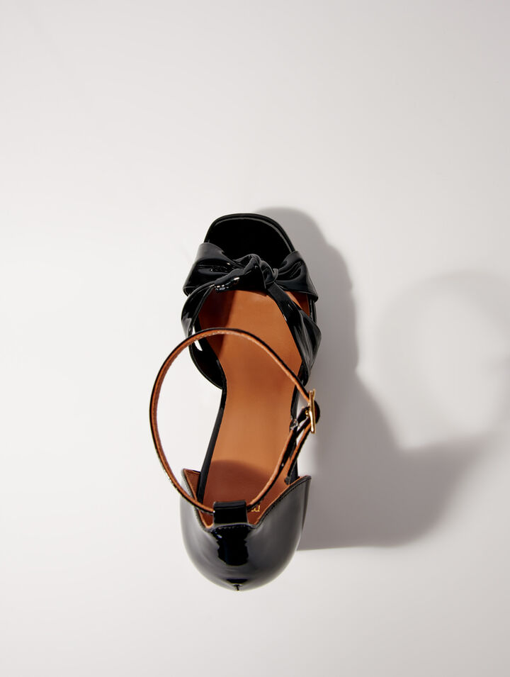 Sandales en cuir à plateforme