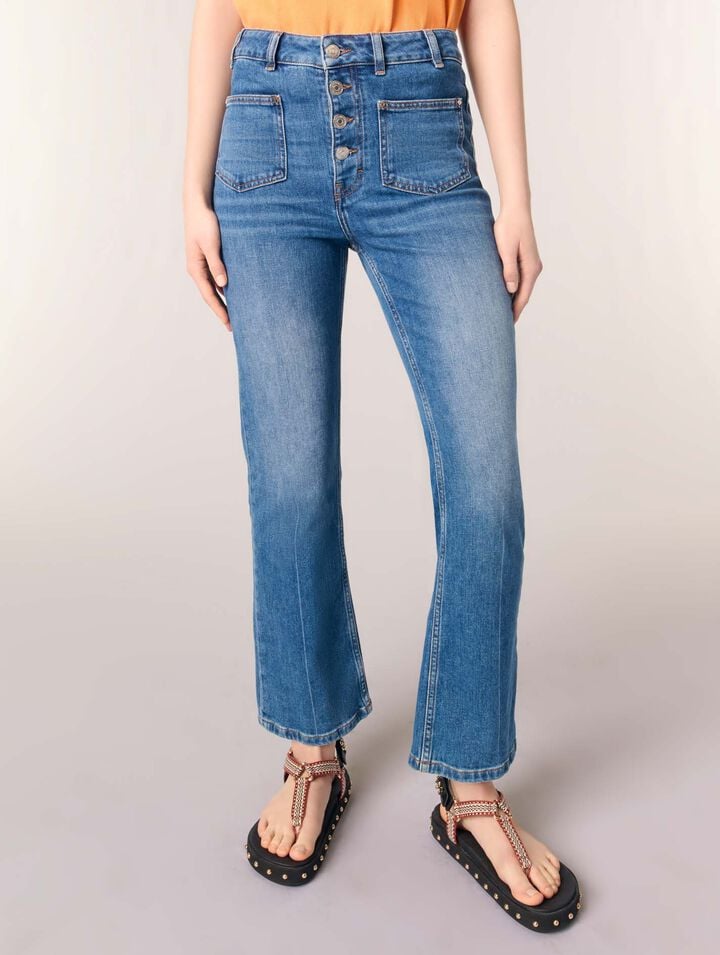 Jean denim à poches
