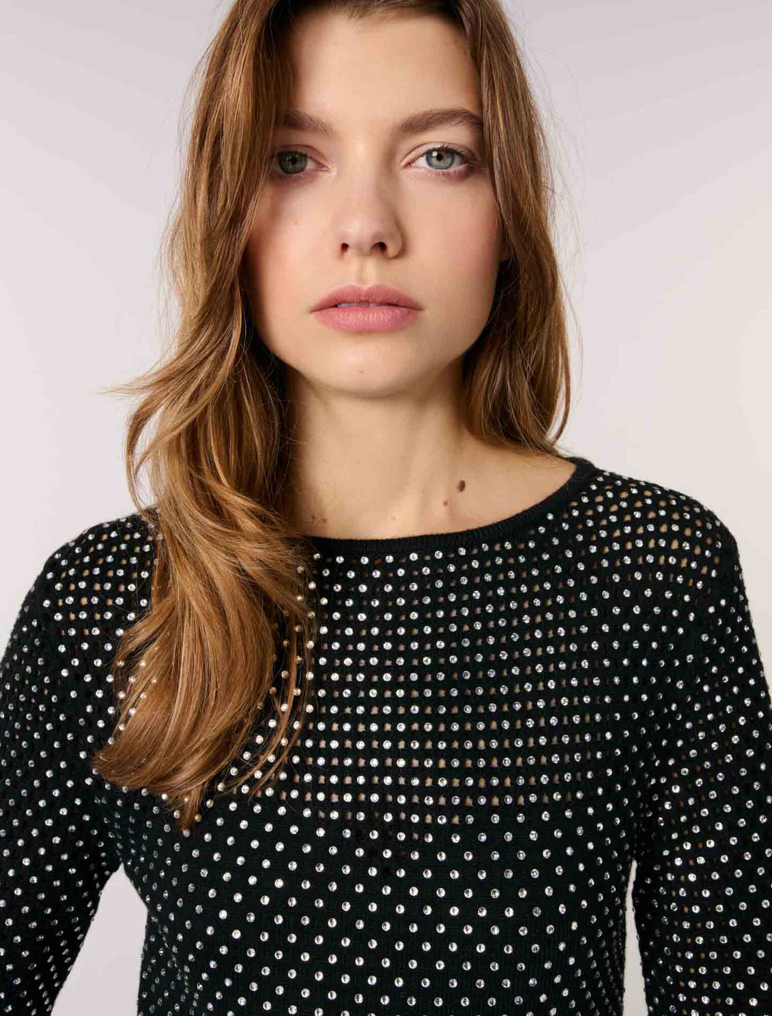Robe longue à strass