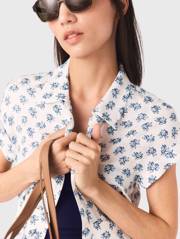 Robe longue imprim&eacute;e jacquard