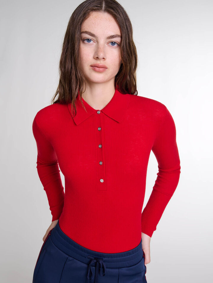 Body en laine et soie